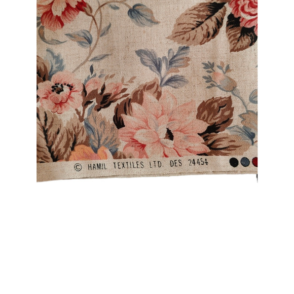 6 yards of Floral Fabric 2 Patterns One Teflon Pattern - Picture 2 of 4